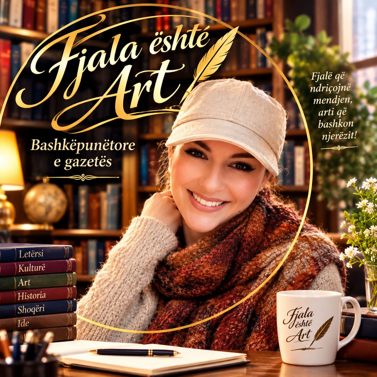 Ilustrim për ciklin me poezi Tetori piktor nga Meri Bo.