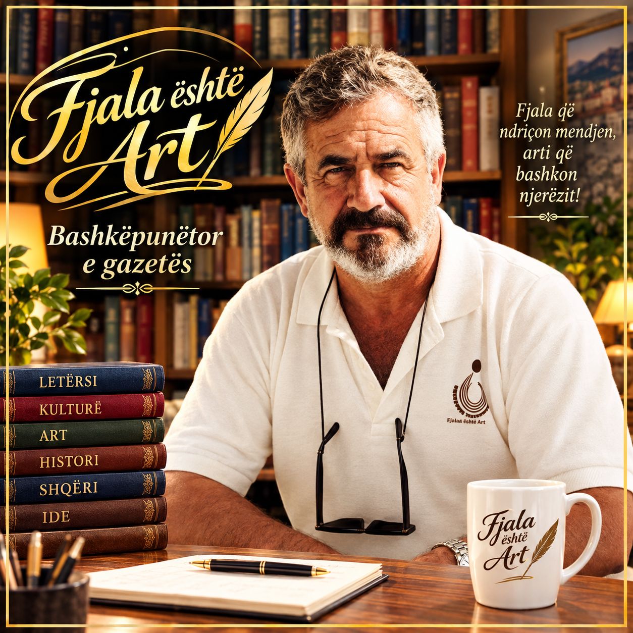 Ilustrim për poezinë Arben Zeqo.