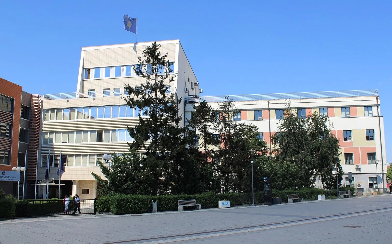 The building of the Assembly of the Republic of Kosovo in Prishtina