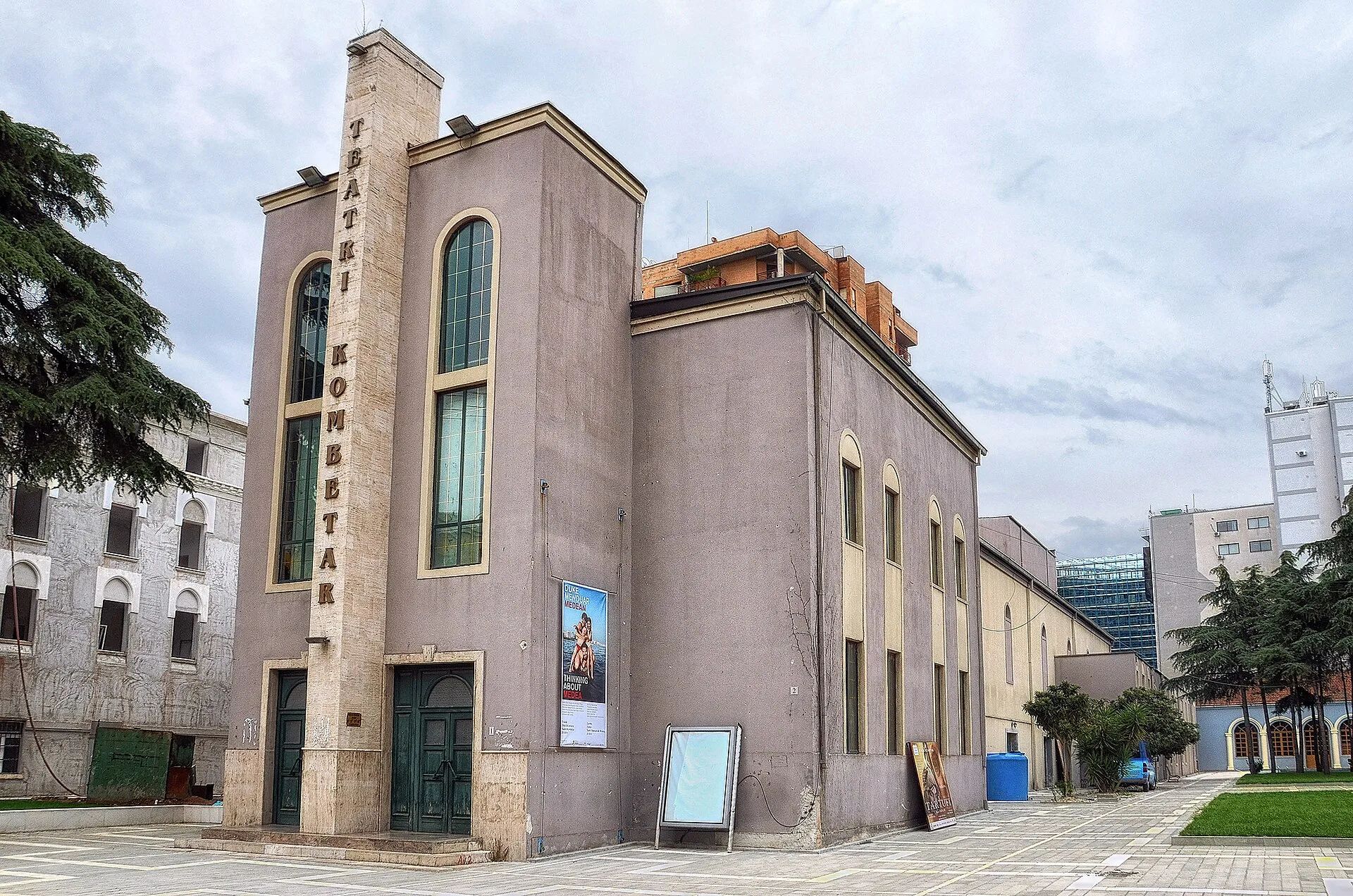 The old National Theatre building in Tirana, photographed in 2015